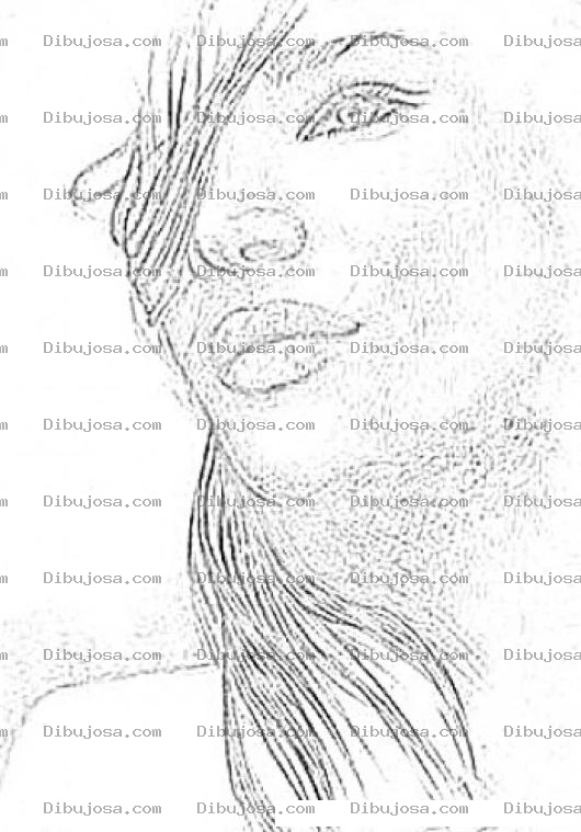 Dibujo para colorear Colorear Rostro De Mujer