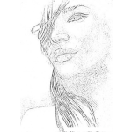 Dibujo para colorear Colorear Rostro De Mujer