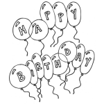 Dibujo para colorear Feliz Cumpleanos Para Colorear E Imprimir
