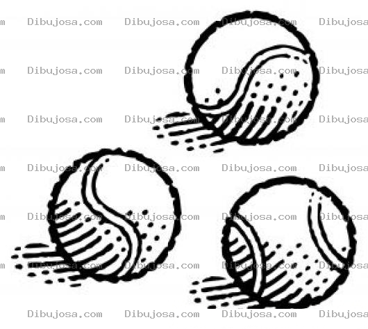 Dibujo para colorear Colorear Pelotas De Tennis