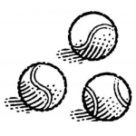 Dibujo para colorear Colorear Pelotas De Tennis