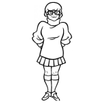 Dibujo para colorear Colorear Chica De Scooby Doo
