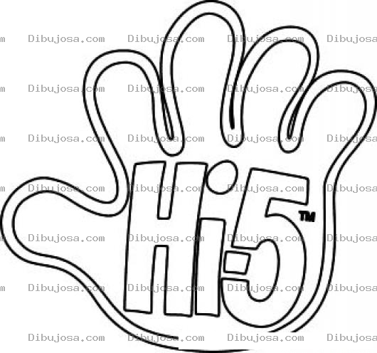 Dibujo para colorear Colorear Hi5 Logo De Discovery Kids