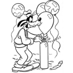 Dibujo para colorear Dibujo Para Colorear A Gufy Vendiendo Globos