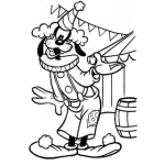 Dibujo para colorear Dibujo De Gufy Vestido De Payasito Para Colorear Y Pintar