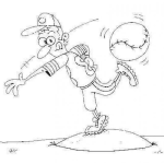 Dibujo para colorear Colorear Pitcheador