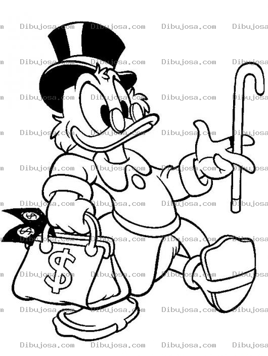 Dibujo para colorear Mac Pato Para Colorear