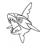 Dibujo para colorear Colorear A Sharpedo De Pokemon