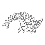 Dibujo para colorear Colorear A Drascore De Poke-mon