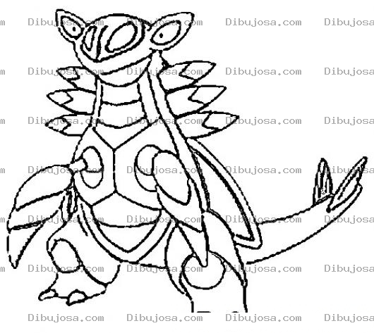 Dibujo para colorear Colorear A Armaldo De Pokemom