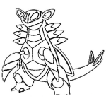 Dibujo para colorear Colorear A Armaldo De Pokemom