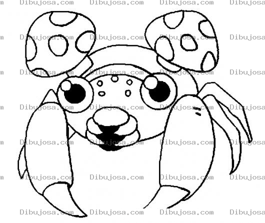 Dibujo para colorear Colorear Al Cangrejo Paras De Pokemon