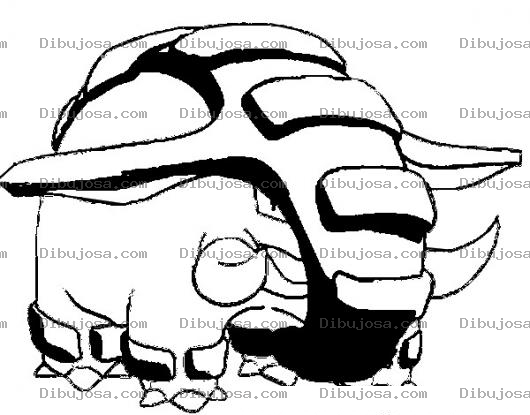 Dibujo para colorear Colorear A Donphan De Pokemon