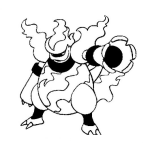 Dibujo para colorear Colorear A Maganon De Pokemon
