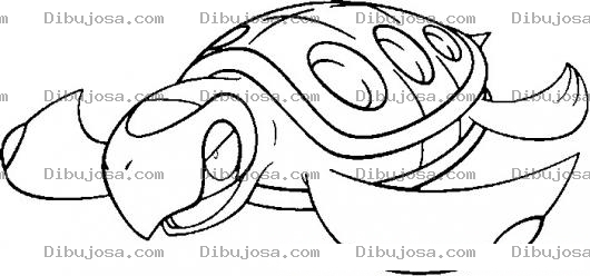 Dibujo para colorear Colorear Torutga Carapagos De Pokemon