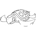 Dibujo para colorear Colorear Torutga Carapagos De Pokemon