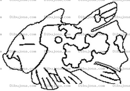 Dibujo para colorear Colorear Pescado Relicanth De Pokemon