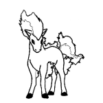 Dibujo para colorear Colorear Ponyta De Pokemon