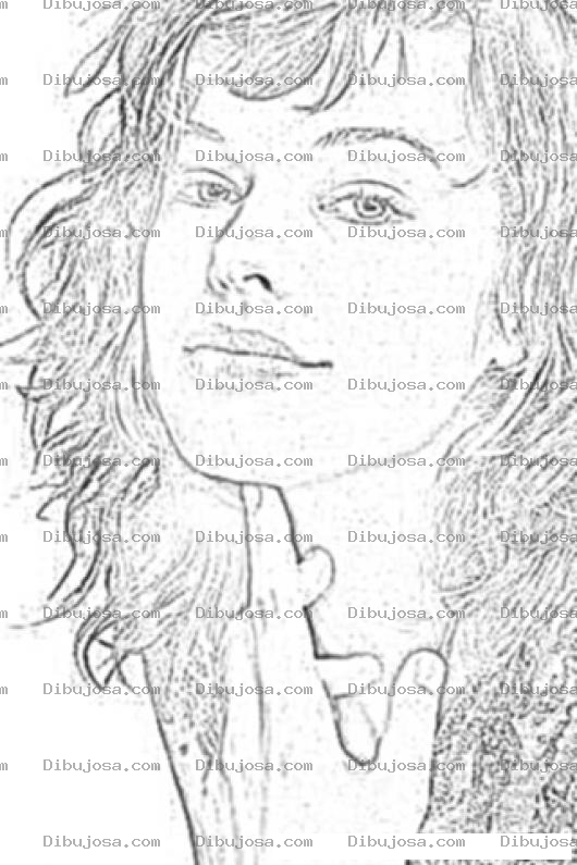 Dibujo para colorear Milla Jovovich Coloring Page Para Pintar Y Colorear