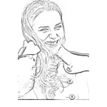 Dibujo para colorear Kate Middleton Coloring Page Para Imprimir Y Colorear
