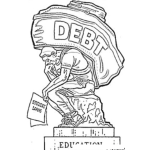 Dibujo para colorear Student Loans Debt Coloring Page