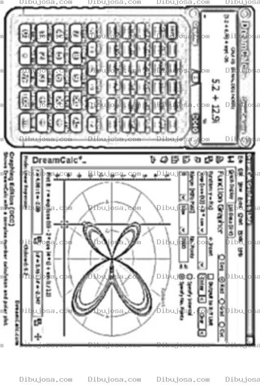 Dibujo para colorear Graphing Calculator Online Coloring Page Calculadora Grafica Online Para Colorear E Imprimir