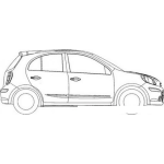 Dibujo para colorear Colorear Nissan Micra