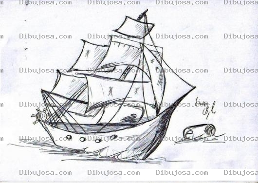 Dibujo para colorear Colorear Barco De Velas