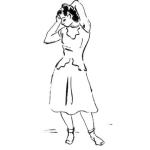 Dibujo para colorear Colorear Figura De Mujer Sensual