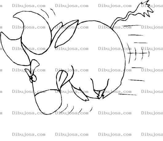 Dibujo para colorear Colorear Toro Enojado