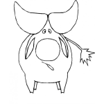 Dibujo para colorear Colorear Toro De Grandes Cuernos Para Pintar