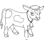 Dibujo para colorear Colorear Chivo Con Campanita