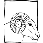 Dibujo para colorear Ram Coloring Page Dibujo De Un Cabro Para Colorear