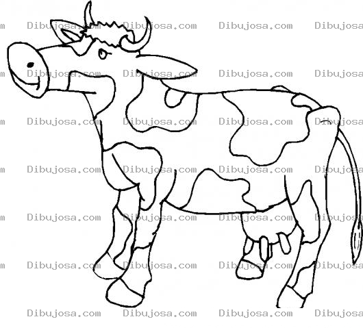Dibujo para colorear Colorear Vaca Lechera Trompuda
