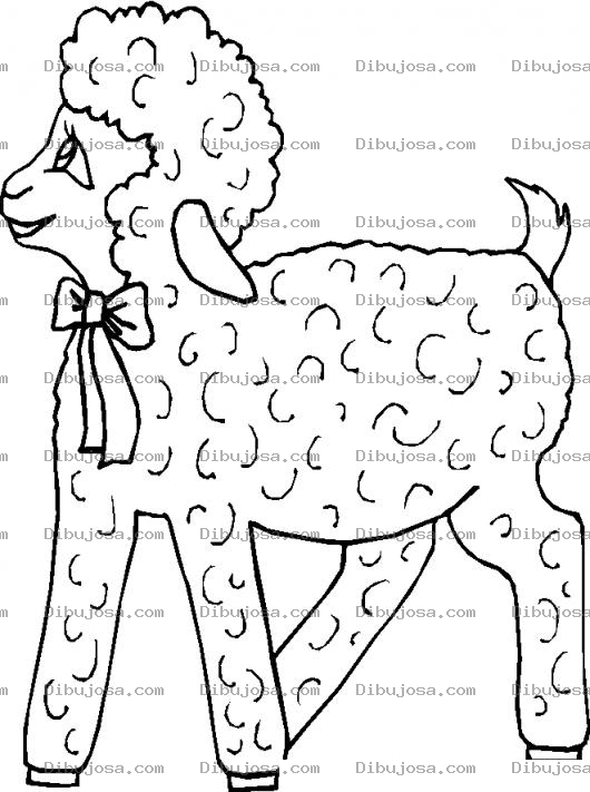 Dibujo para colorear Colorear Obejita Con Corbatin