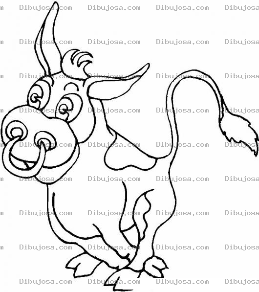 Dibujo para colorear Colorear Toro Sin Cuernos