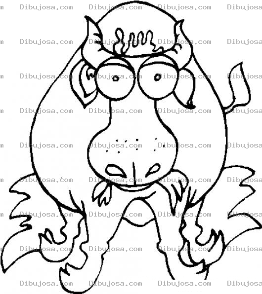 Dibujo para colorear Colorear Toro Comiendo Pasto