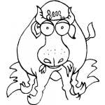 Dibujo para colorear Colorear Toro Comiendo Pasto