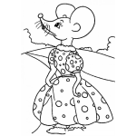 Dibujo para colorear Colorer Rantoncita Con Vestidito