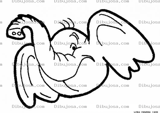 Dibujo para colorear Colorear Elefante Contento