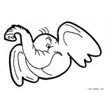Dibujo para colorear Colorear Elefante Contento