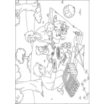 Dibujo para colorear El picnic de caillou