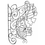 Dibujo para colorear Trineo De Santaclaus Para Colorear