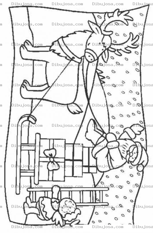 Dibujo para colorear Viejito Pascuero Para Colorear Online