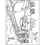 Dibujo para colorear Dibujo De Santa Alistando El Trineo Para Pintar