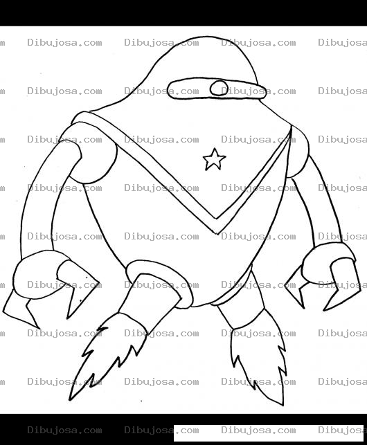 Dibujo para colorear Colorear Robot Flotante Con Tenazas