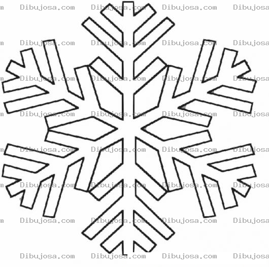 Dibujo para colorear Colorear Copo De Nieve De Navidad