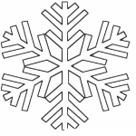 Dibujo para colorear Colorear Copo De Nieve De Navidad