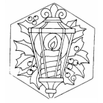 Dibujo para colorear Colorear Farol Navideno