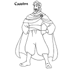 Dibujo para colorear Colorear A Cassim De Aladino